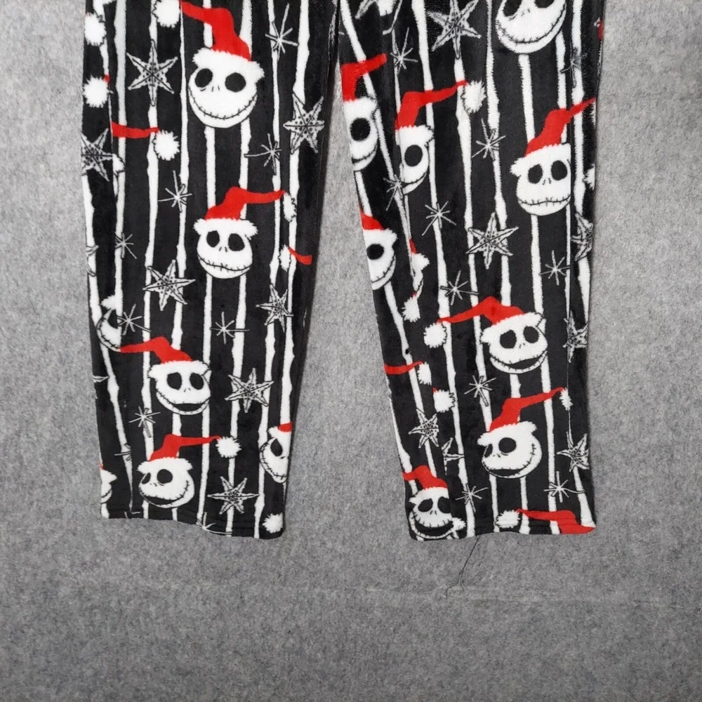Disney Pajama Pants M Nightmare Before Christmas Jack Skellington Fleece Pull On - Picture 3 of 15